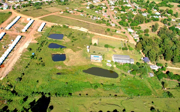 Foto Aérea da sede campestre